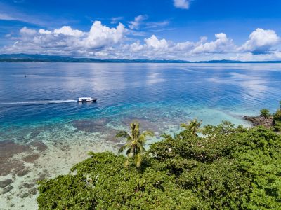 Murex Dive Resort Bangka Island - North Sulawesi, Indonesia aerial island view