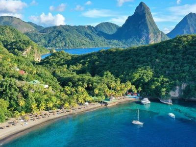 Anse Chastanet - St. Lucia Aerial view