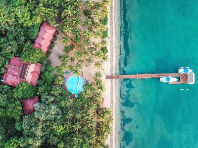 Hamanasi Adventure and Dive Resort Dangriga Belize Resort Aerial