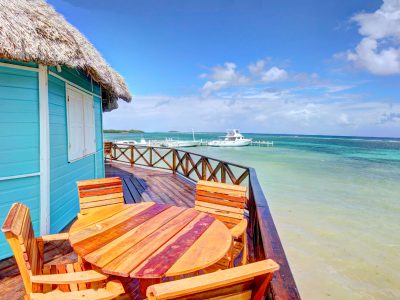 Blackbird Caye Resort Belize oceanfront cabana