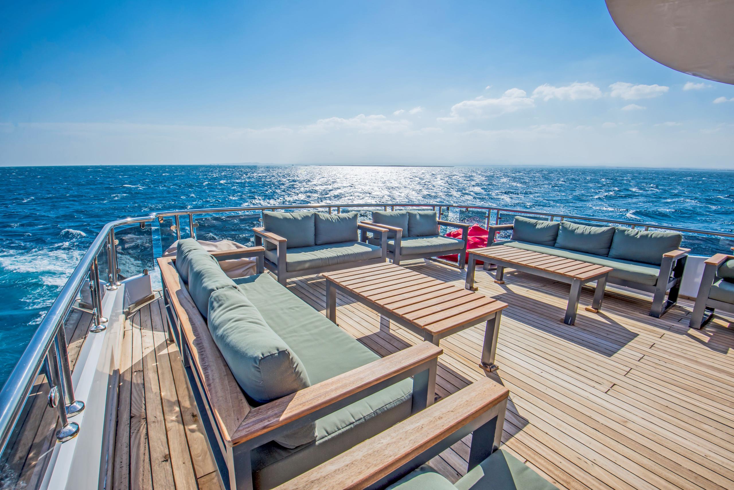 Glory Sea Explorer Dive Liveaboard Red Sea Egypt Outdoor Loung